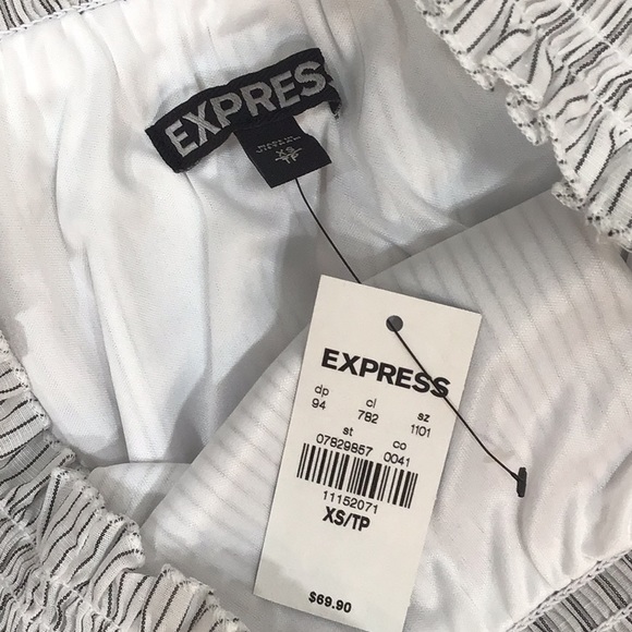 Express off shoulder stripe dress/tunic XS NWT - Picture 5 of 11